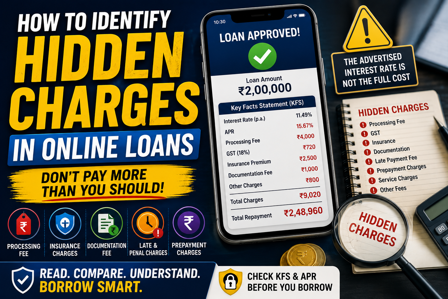 How to Identify Hidden Charges in Online Loans