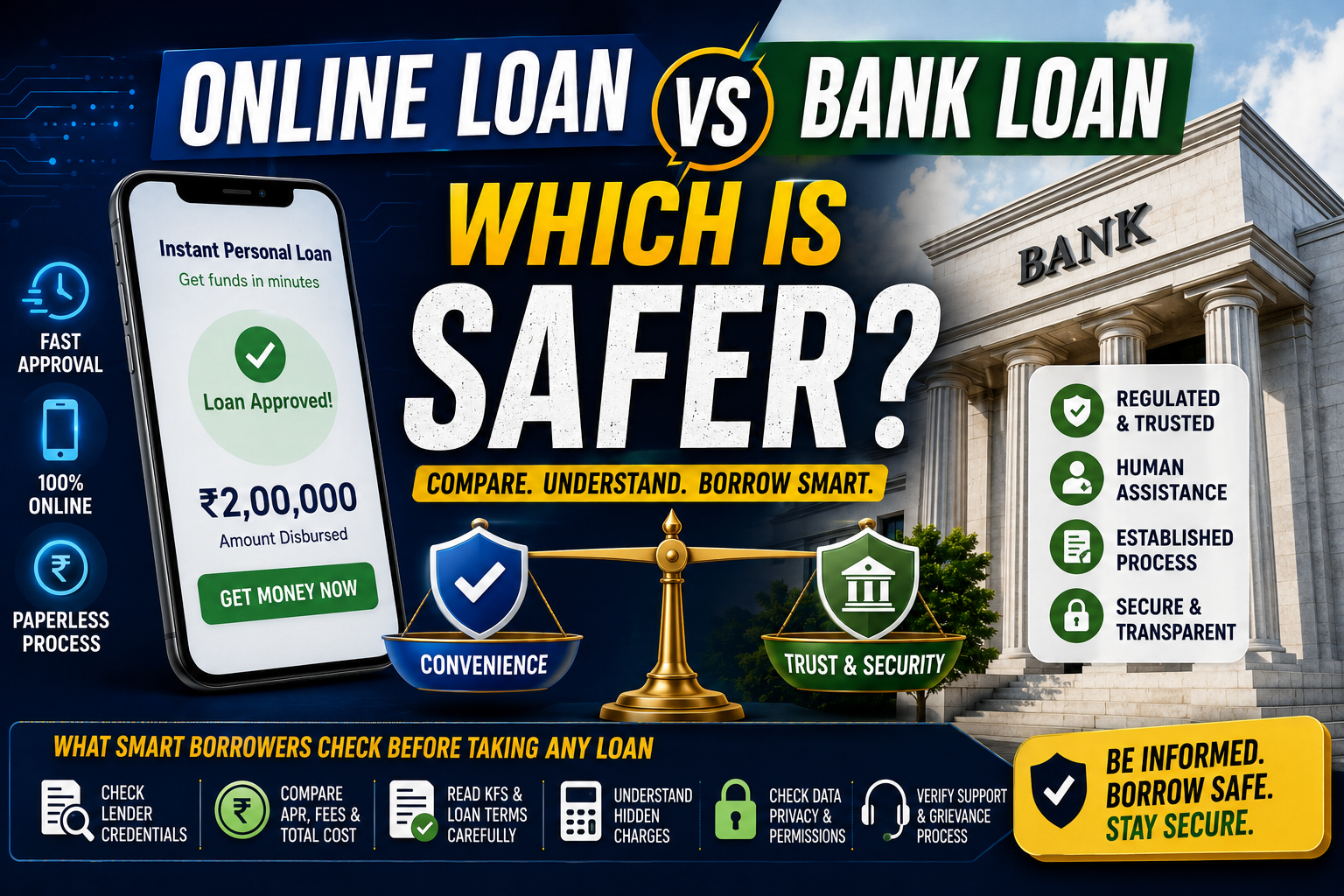 Online Loan vs Bank Loan: Which Is Safer?