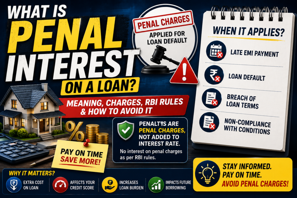 What Is Penal Interest on a Loan? Meaning, Charges, RBI Rules and How to Avoid It