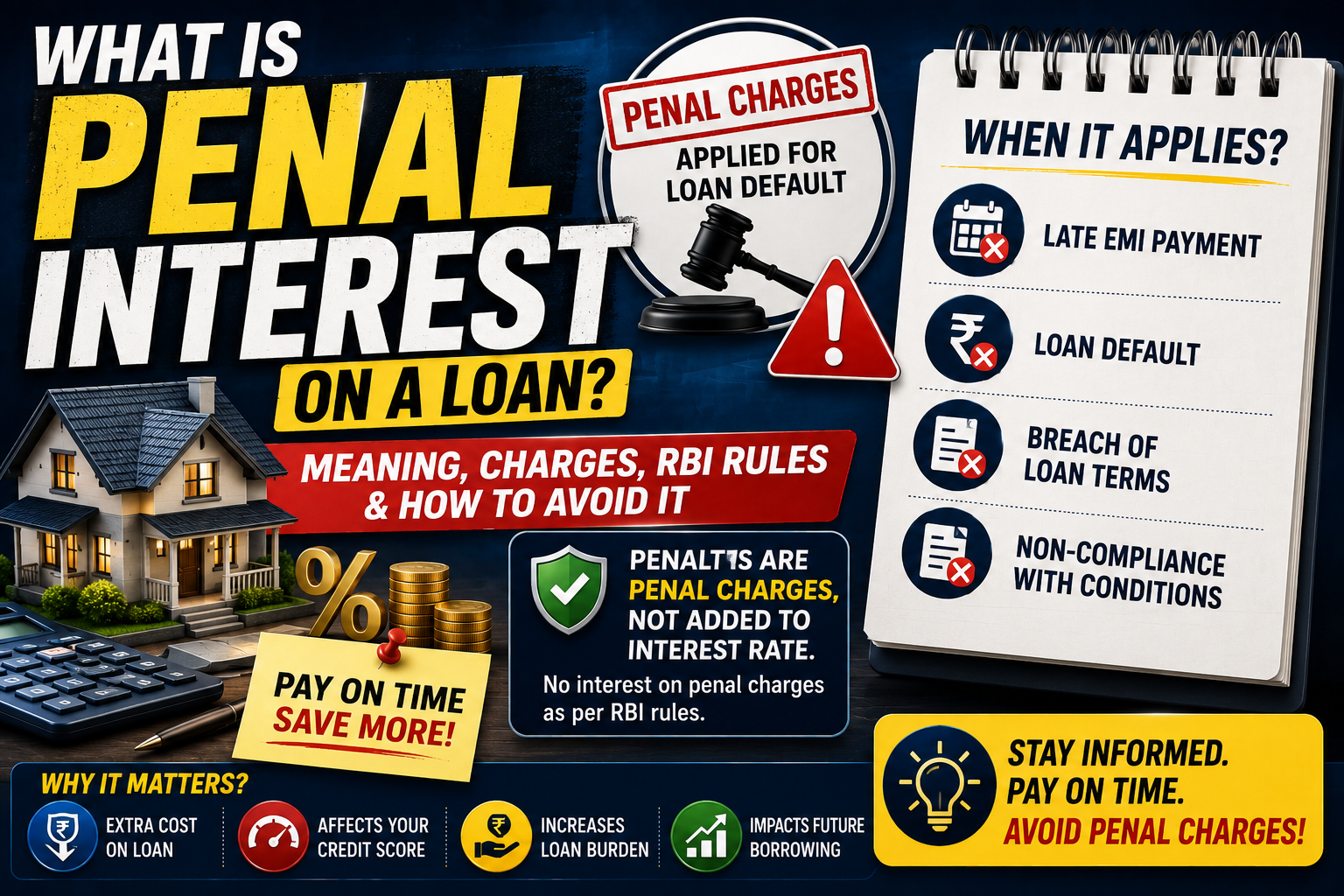 What Is Penal Interest on a Loan? Meaning, Charges, RBI Rules and How to Avoid It