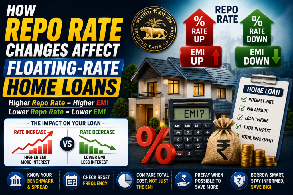 How Repo Rate Changes Affect Floating-Rate Home Loans